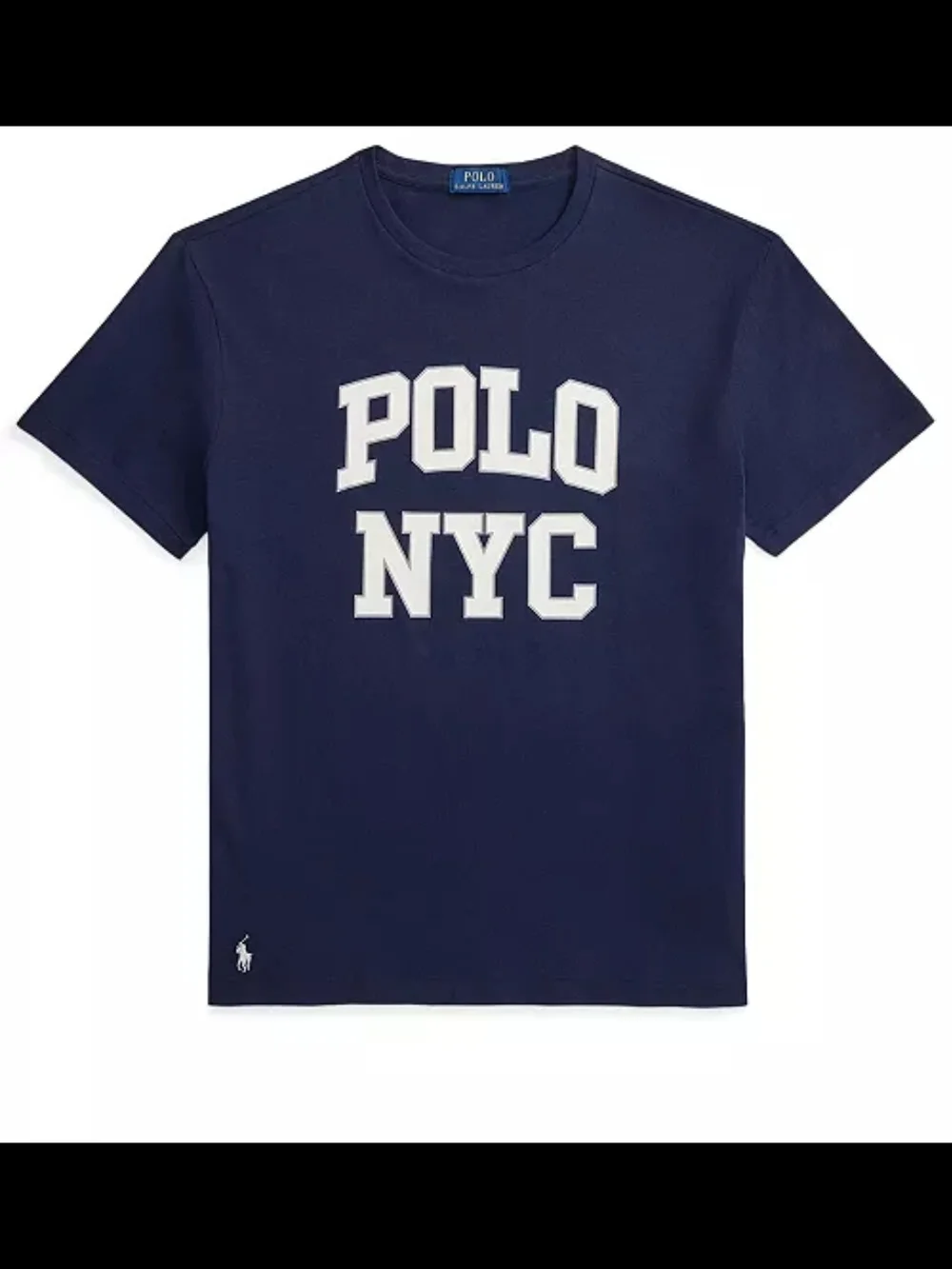 Polo Ralph Lauren Men's Classic-Fit Jersey Graphic NYC T-Shirt Size L Navy
